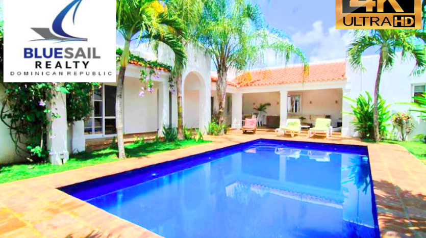 Large swimming pool outside the Villa